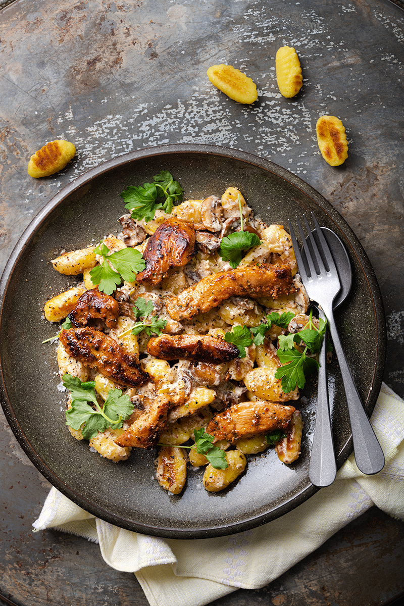 Kanaa ja paistettuja gnoccheja-2