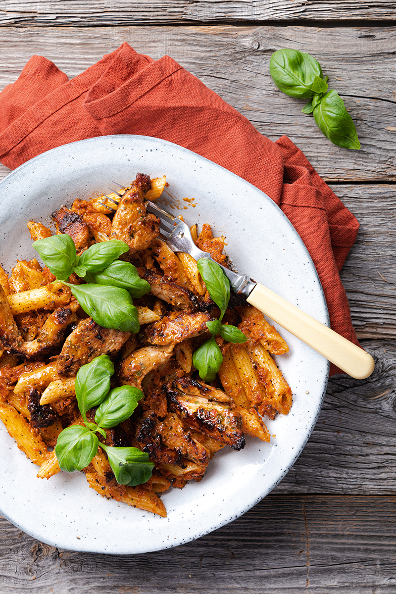 Punainen pesto-kanapasta-2