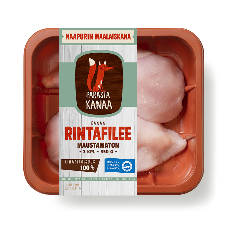 Naapurin Maalaiskanan Rintafilee Maustamaton 2 kpl