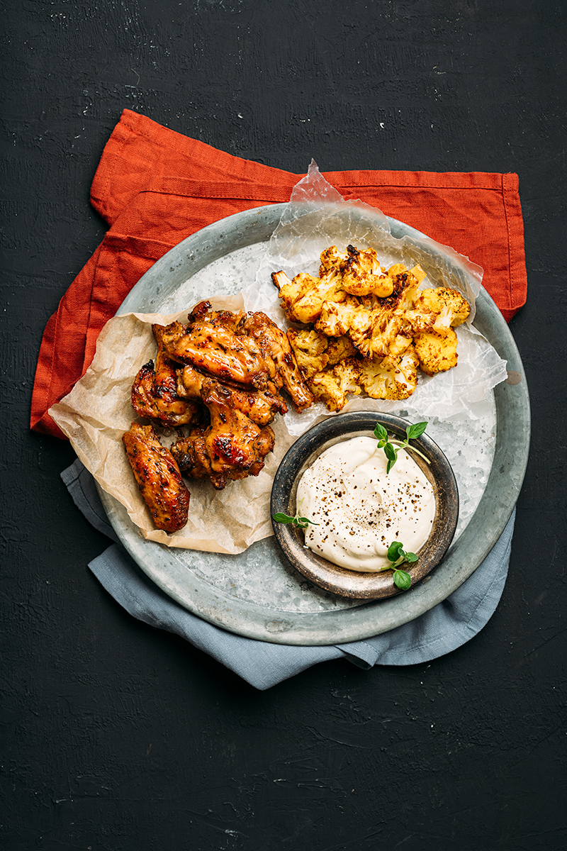 Wingsit ja paahdetut kukkakaalit-2