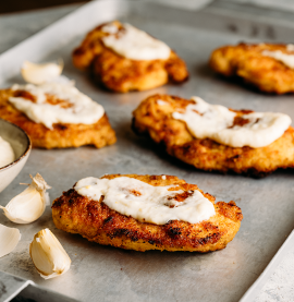 Rapeat fileepihvit ja parmesan-aioli