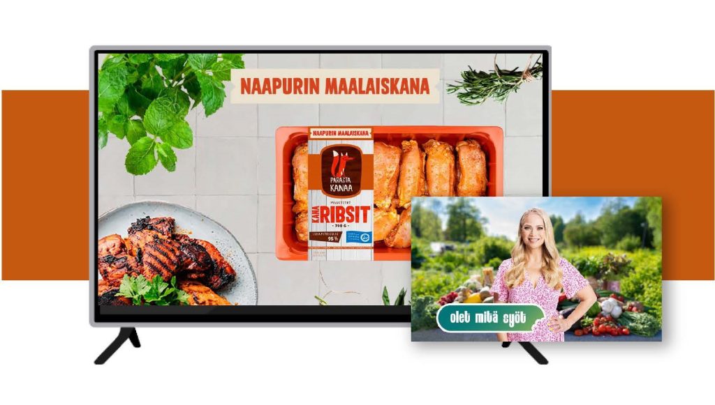 Naapurin Maalaiskana mukana Olet mitä syöt ohjelmassa